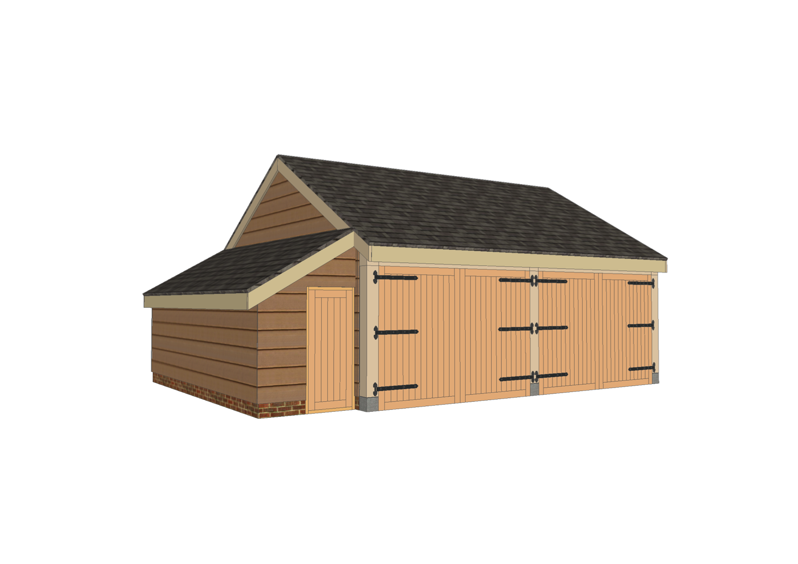 Oak frame garage preview